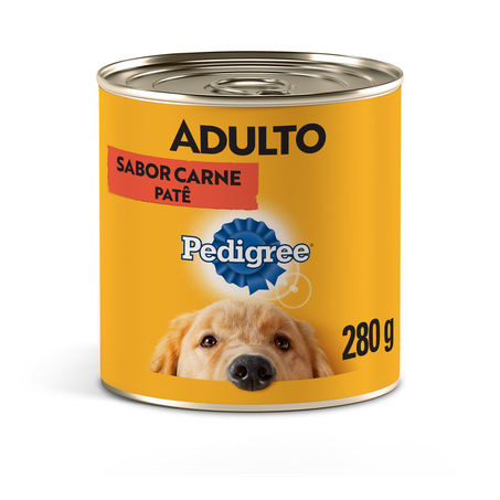 Ração Úmida Pedigree Lata Patê de Carne para Cães Adultos 280 g