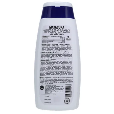 SHAMPOO+CONDICIONADOR ANTIPULGAS MATACURA 200ML 360-18