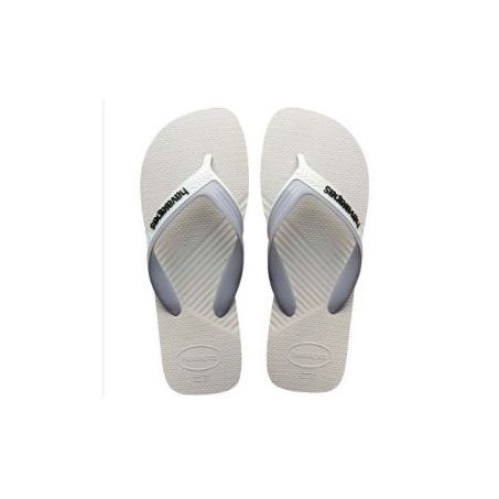 CHINELO HAVAIANAS DUAL BRANCO CINZA GELO 39/40