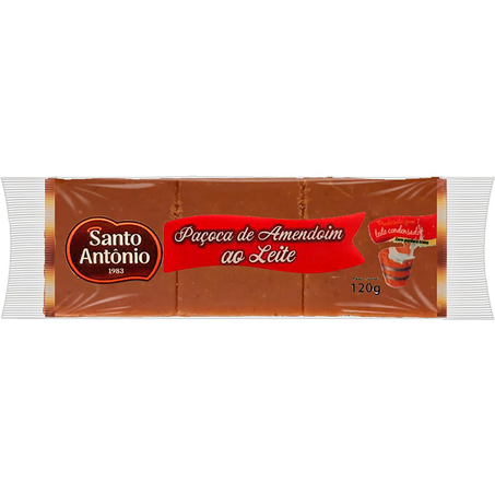 Paçoca Santo Antônio 120g - Ao Leite