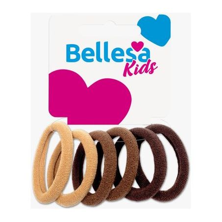 Elastico de cabelo meia marrom bellesa k