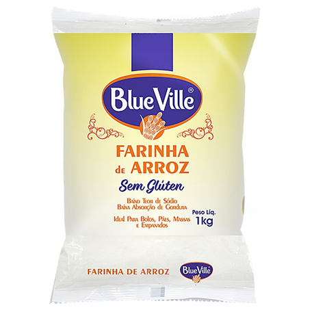 FARINHA DE ARROZ BLUE VILLE SEM GLÚTEN 1KG