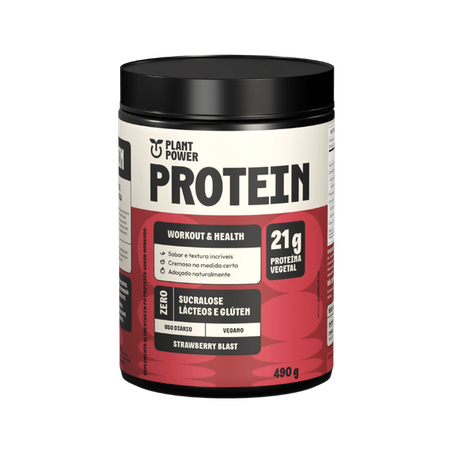 PROTEIN STRAWBERRY 490G - PLANT POWER