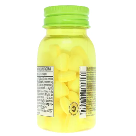 Pastilha Mentos Kiss Suor Limão Ácido Frasco com 55un - 38.5gr 360-18