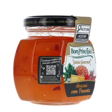 GELEIA BOM PRINCÍPIO ABACAXI C/PIMENTA VIDRO 250G 360-31