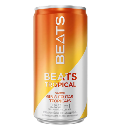 BEBIDA SKOL BEATS GIN&FRUTAS TROPICAIS LATA  269ML