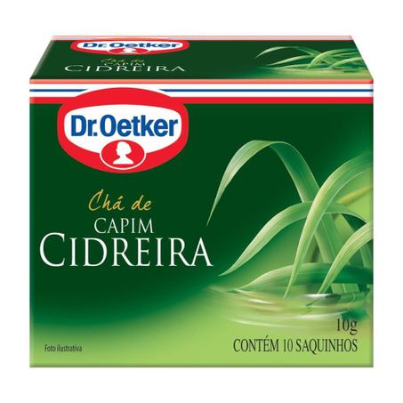 CHA DE CAPIM CIDREIRA DR.OETKER 10G CONTEM 10 SAQUINHOS
