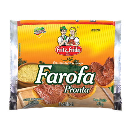 Farofa fritz e frida 400g temperada