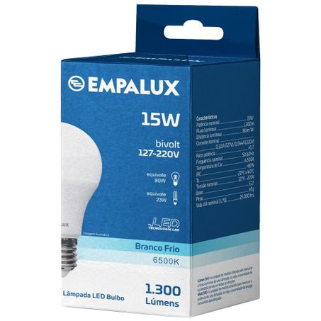 Lampada empalux led 15w 6500k