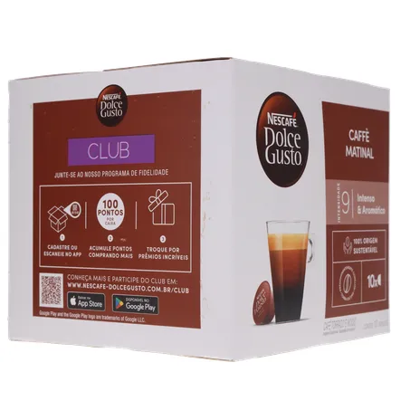 CAFÉ CÁPSULAS DOLCE GUSTO MATINAL C/10 UNIDADES 360-31