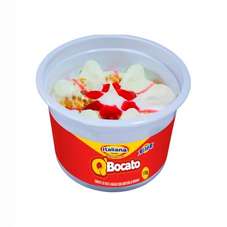 SORVETE Q BOCATO NATA E ABACAXI ITALIANA SORVETES 110G