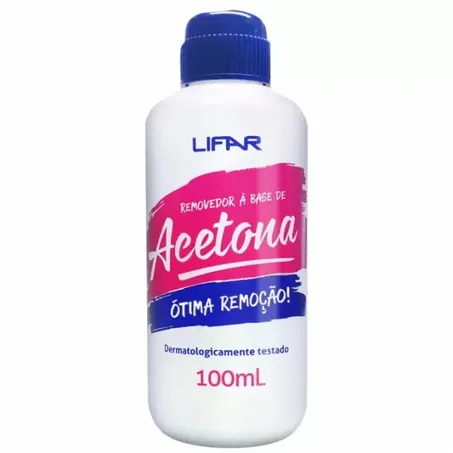 Acetona remove esmalte lifar 100ml