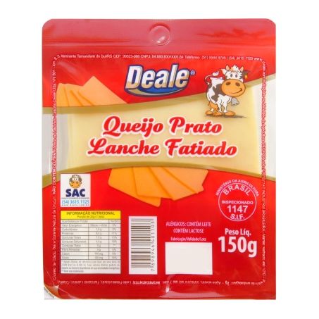 Deale-queijo 150g prato lanche fatiado
