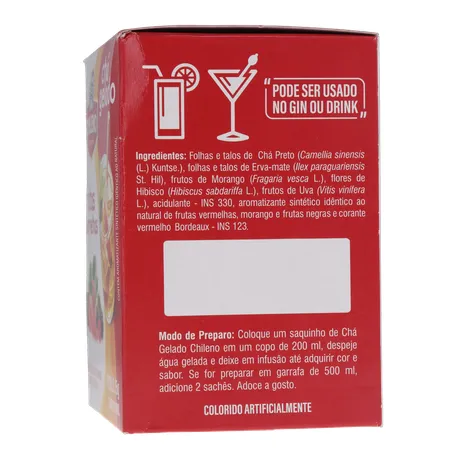 Cha chileno gelado frutas vermelhas 15g 360-8