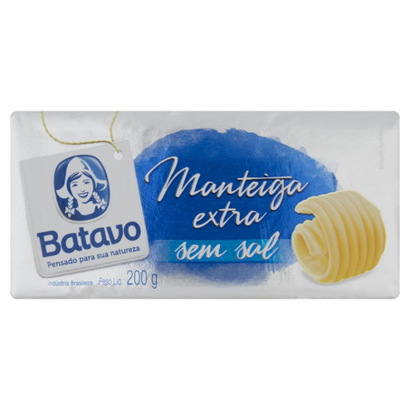 Manteiga Batavo 200g - Sem Sal