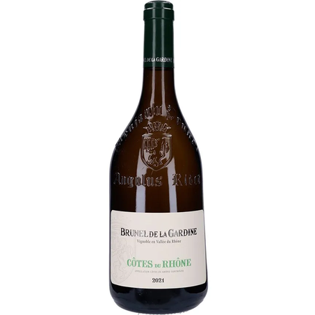 VINHO COTES DU RHONE 750ML BRUNNEL DE LA GARDINE BRANCO