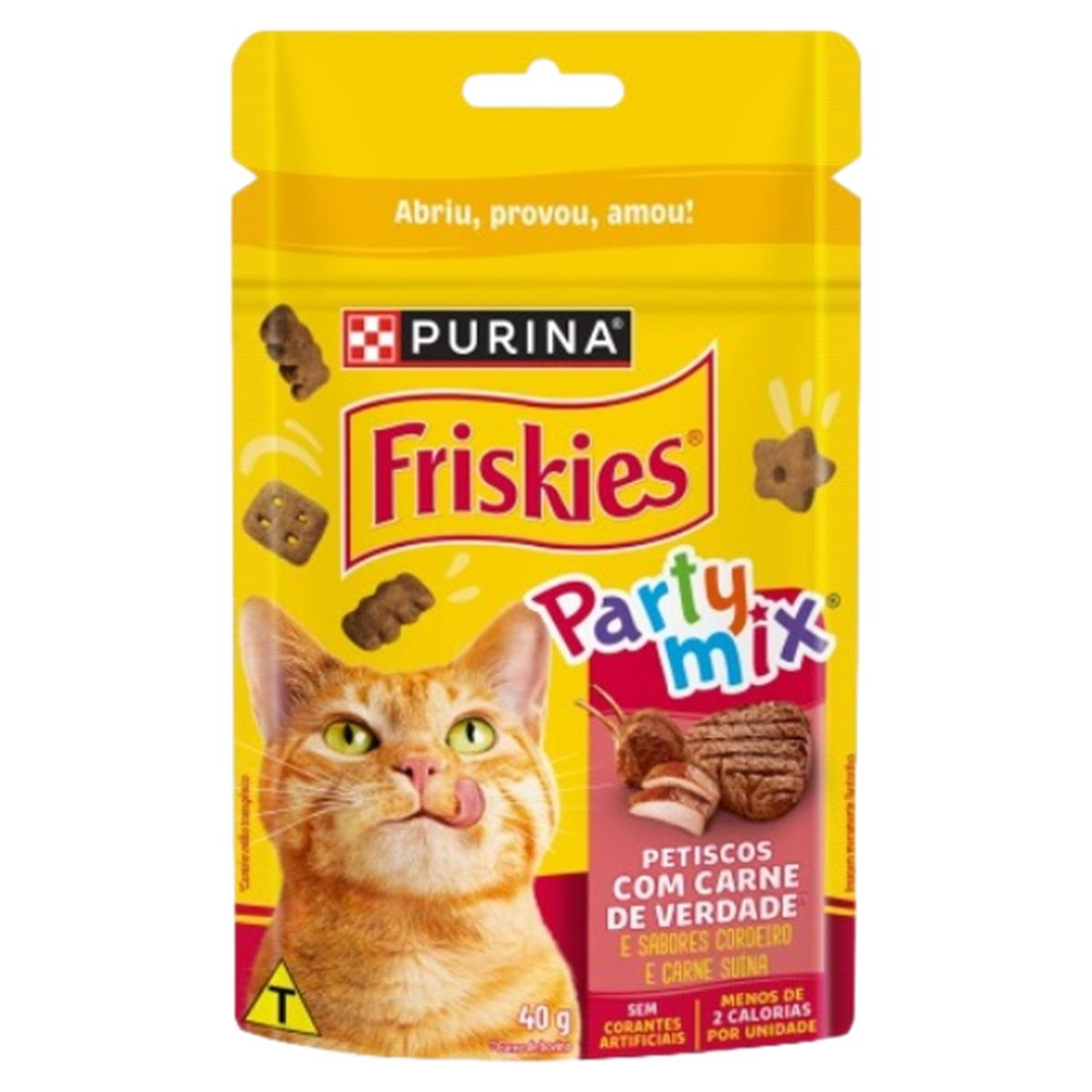 Petisco Friskies 40g - Party Mix - Carne de Cordeiro