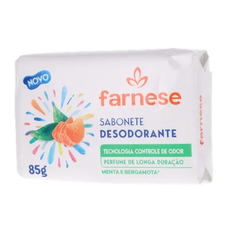 Sabonete Desodorante Farnese Menta e Bergamota Pacote 85gr 360-2