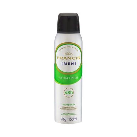 Desodorante Aerosol Francis Hydratta Men Ultra Fresh 48h 150ML
