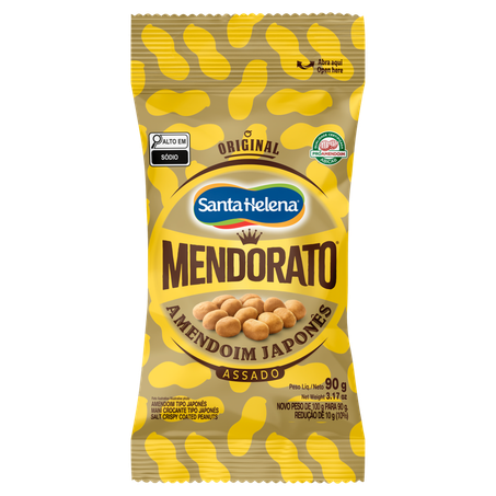 Amendoim Japonês Original Mendorato Pacote 90g