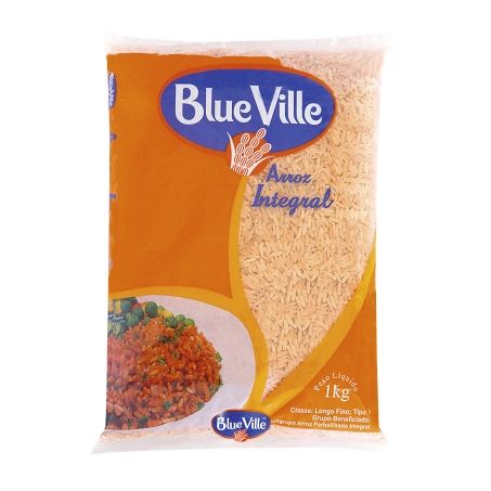 ARROZ BLUE VILLE INTEGRAL SAQUINHOS 1KG