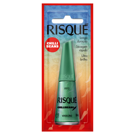 Esmalte Risqué Chili Beans Verdelírio 8Ml