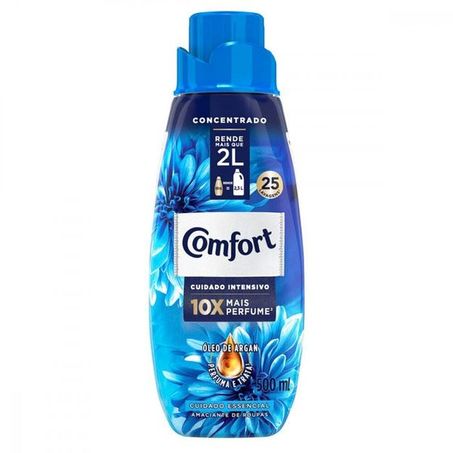 Amaciante de Roupa Concentrado Confort Frescor Intenso Frasco 500ml
