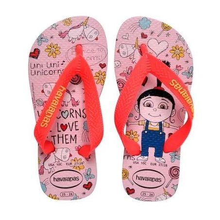 CHIN HAVAIANA MINIONS ROSA PEROLA 29/0