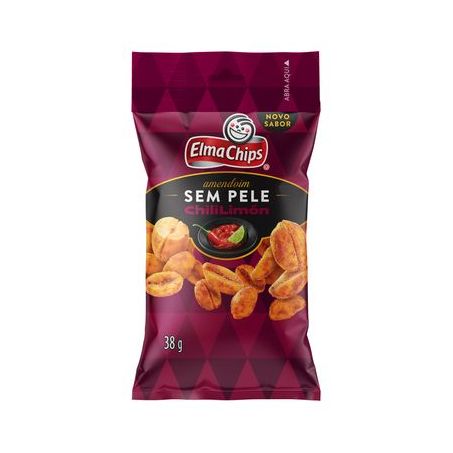 Amendoim sem pele enchilado elma chips 38g chililimon