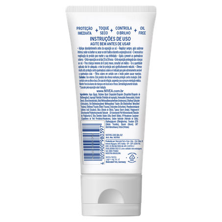 Nivea Sun Protetor Solar Facial Toque Seco Antissinais FPS70 40ml 360-1