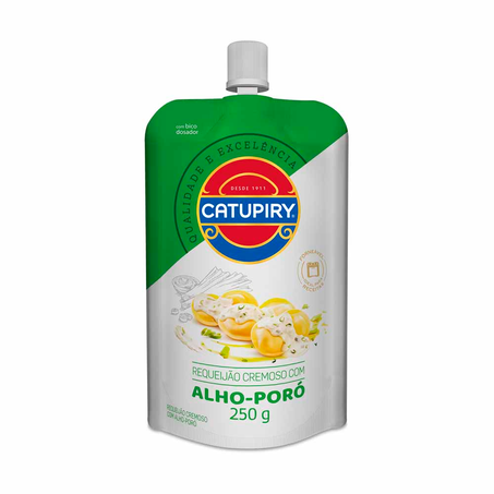 Requeijão Cremoso Catupiry Sabor Alho Poró 250G