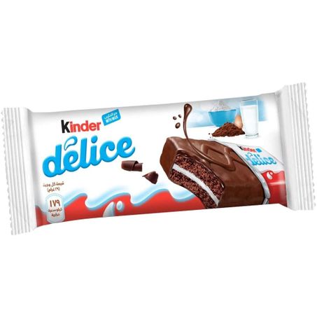 Bolinho Kinder Delice Cobertura Cacau 39g 
 