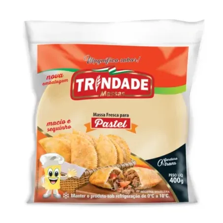 Massa Pastel Trindade 400g Redonda