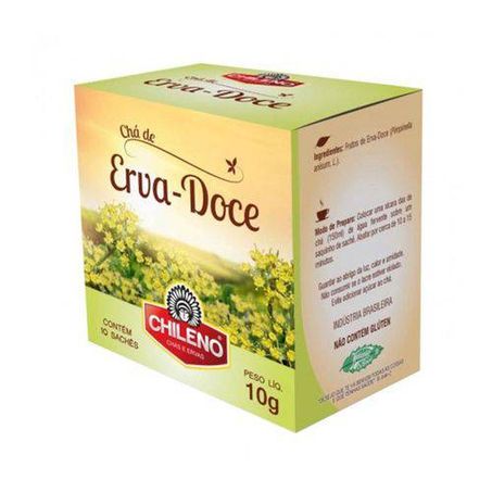 Chá de erva doce chileno caixa 10g