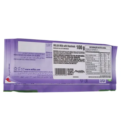 Barra de Chocolate Hazelnut Milka Avelã 100G 360-16
