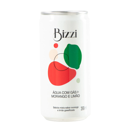 Água c/gás Bizzi Morango e Limão 269ml