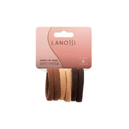 LANOSSI ELASTICO P/CABELO CJ C/6 LS2507           