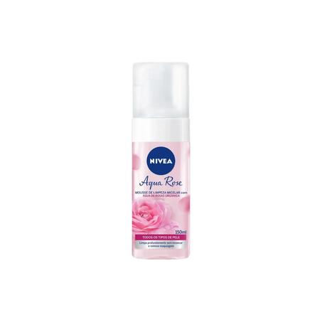 MOUSSE LIMPEZA NIVEA 150ML AQUA ROSE