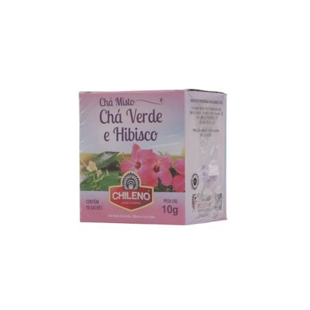Chá Misto Chileno Chá Verde e Hibisco Caixa com 10un - 10gr 360-5