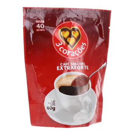 Café Solúvel 3 Corações Extra Forte Rf 40g 360-34