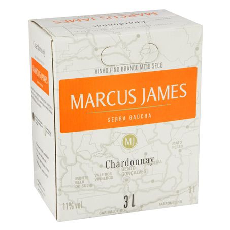 BAG IN BOX MARCUS JAMES BRANCO DEMI SEC CHARDONN 3LT 360-2