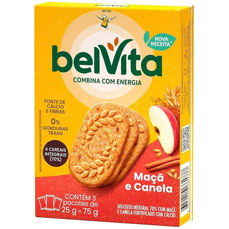 BISCOITO BELVITA MAÇÃ&CANELA 75G 
