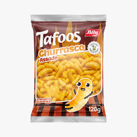 Salgadinho Bilu Tafoos Churrasco 120g