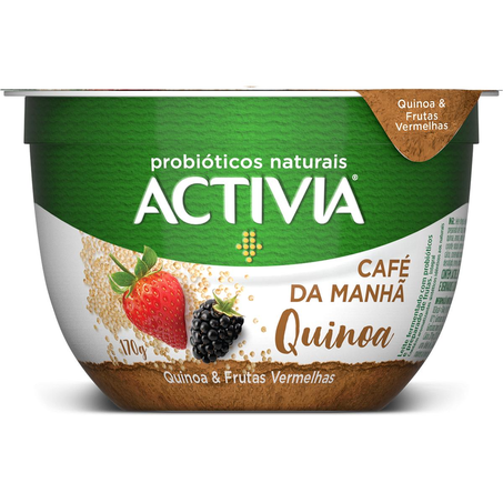 Leite Fermentado Activia 170g - Café da Manhã - Quinoa e Frutas Vermelhas