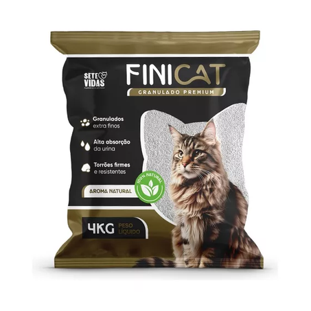 Areia gatos finicat 4 kg