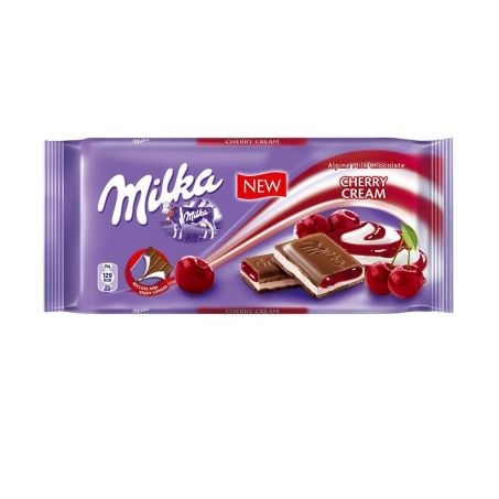 Chocolate Milka Cherry Cream Embalagem 100G