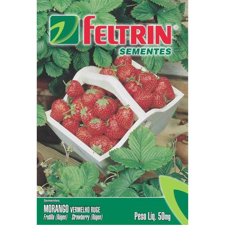 Semente Feltrin Morango Vermelho Rugg 50M