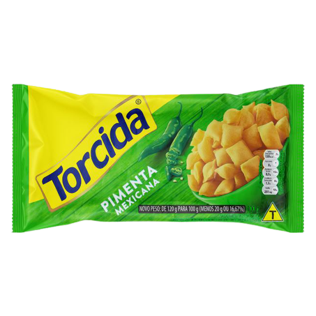 SALGADINHO DE TRIGO PIMENTA MEXICANA TORCIDA