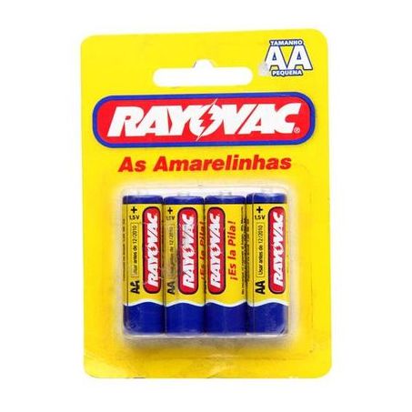 Pilha pequena rayovac c/4