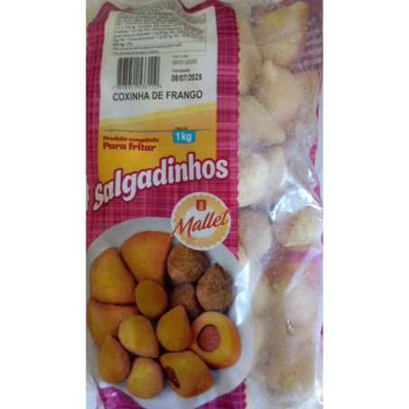 SALG MALLET COXINHA FRANGO 1KG +-40UN CONG. (077553)